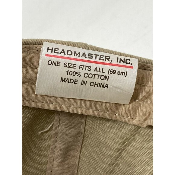 Superbowl NFL Patriots vs. Panthers Official Baseball Hat Cap Khaki Headmaster - Picture 7 of 7